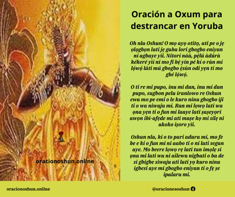 Oración a Oshun para Destrancar | Poderosa y Milagrosa